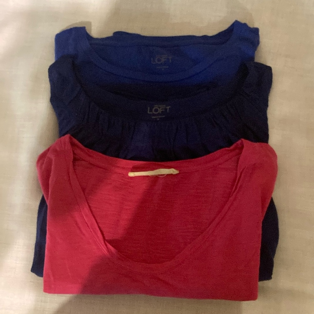Three Loft Tees (1 Sleeveless)
